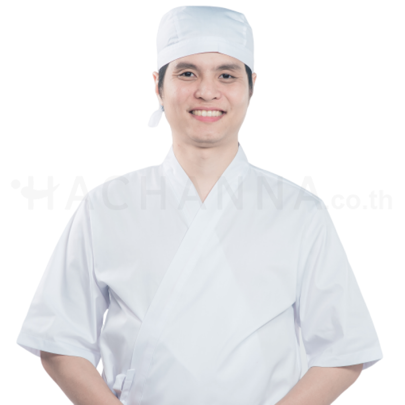 เสื้อ Pro Chef ญี่ปุ่นสีขาว