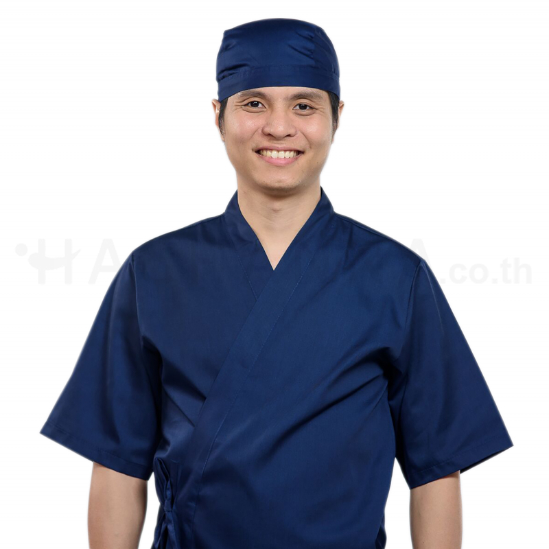 เสื้อ Pro Chef ญี่ปุ่นสีน้ำเงิน