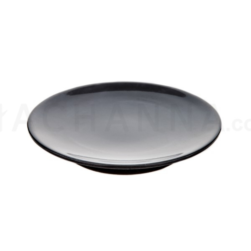 Black Round Sushi Plate 6.25" (Zen Black)
