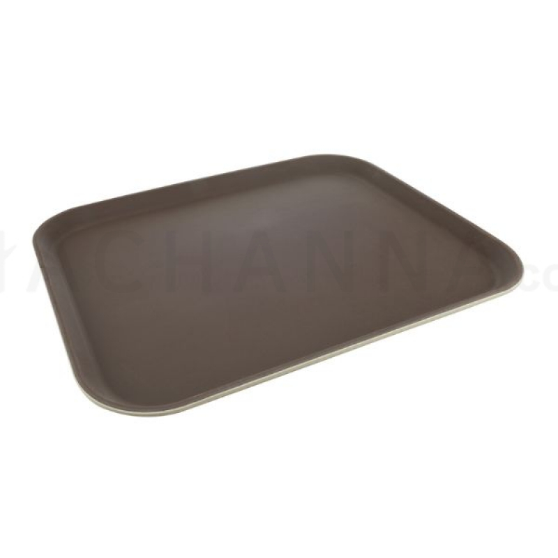 Rectangle Non-Slip Fiberglass Tray 16"x22" 