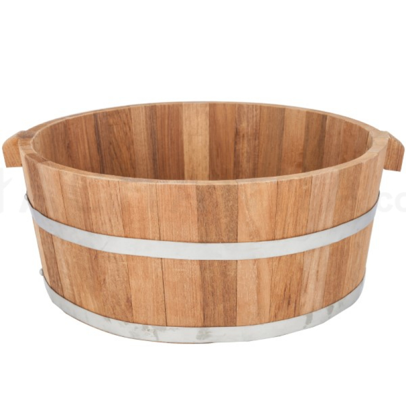 Teak wood tub 50 cm