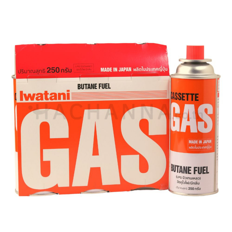 Iwatani butane gas cartridge 250 g (3 Pcs)