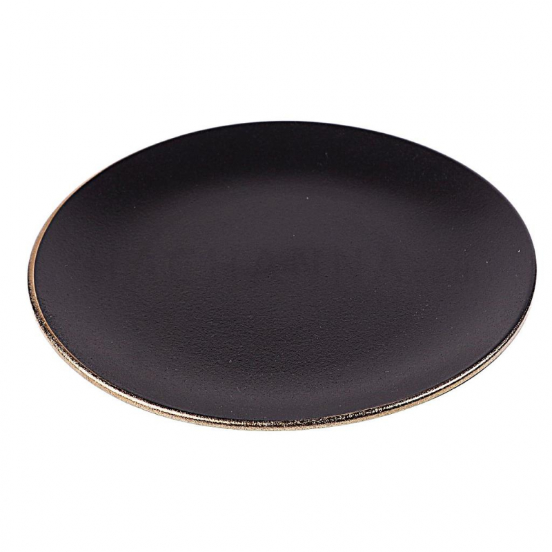 Round Plate 7" (Gold Rim)