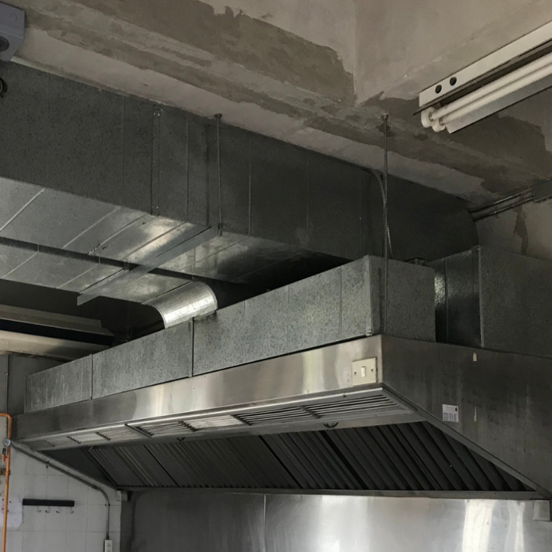 Exhaust hood and Intake air grille 1100x1300x500 mm