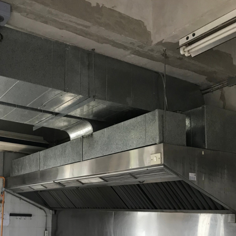 Exhaust hood and Intake air grille 1100x2000x500 mm