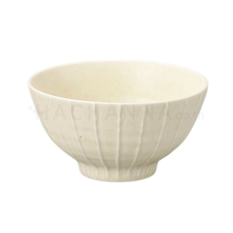 Striped white donburi 6.25"