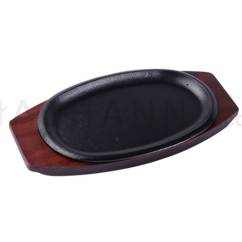 TOKIWA Cast Iron Oval Steak Plate 30 cm