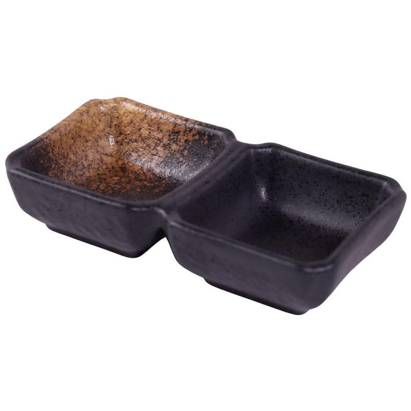 2 Compartment Sauce Dish (Volcano)