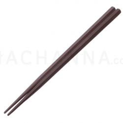 Brown Hexagon Chopsticks 22.2 cm (10 Pairs)