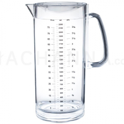 Plastic Water Jug 2200 ml (Clear)