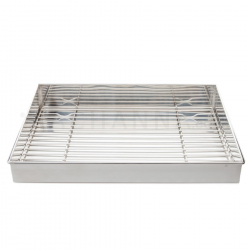 Stainless Tray with Net 48x32.5 cm