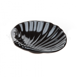 Shell Shaped Plate 6" (Black)