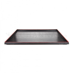Red Rimmed Tray 39x29.5 cm (Black)