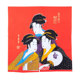 Three Japanese Ladies Curtain 850 x 900 mm.