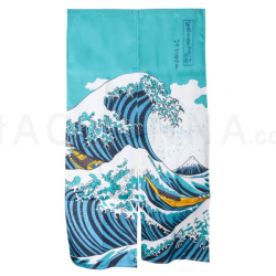 Wave Japanese Curtain (Noren) 850 x 1300mm.