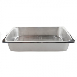 Stainless Deep Tray With Net 40 cm