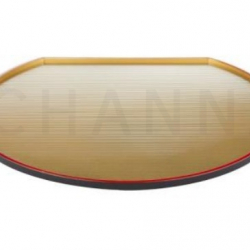 Gold Half-Moon Tray 35.9x31.7 cm