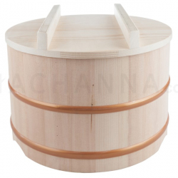 Wooden Edobitsu Rice Jar 30 cm