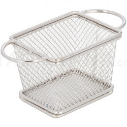 Stainless Steel Basket With Double Handle 10x8x7.5 cm
