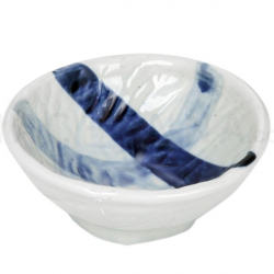 Kimchi Dish 3.5" (Blue Stroke)