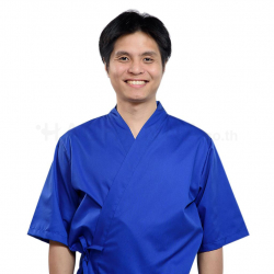 เสื้อ Pro Chef ญี่ปุ่นสีฟ้า M