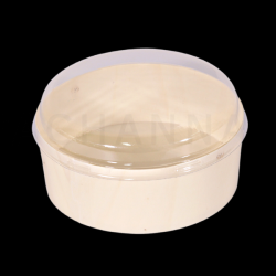 Disposable Wooden Round Box 15 cm