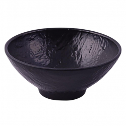Black round bowl 5" (Stone pattern)