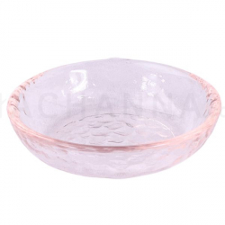 ハンマー ガラス タレ皿 9 cm (ピンク)