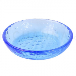 ハンマー ガラス タレ皿 9 cm (青)