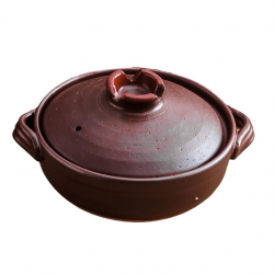 茶色 土鍋 18 cm