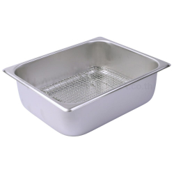 Stainless Tray with Net  32.5x26.5x10 cm