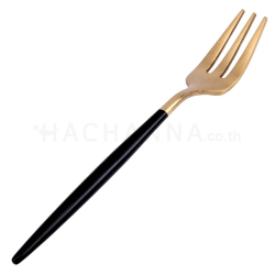 Black-Gold Dessert Fork 131 mm