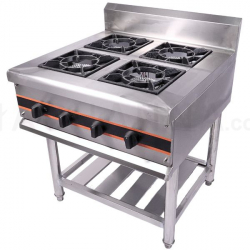 Gas Stove Four Burner on Leg Stand