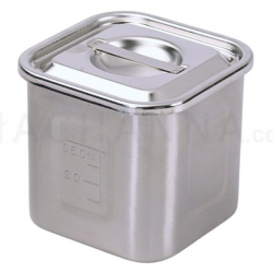 Stainless Square Pot With Scale 8 cm 460 ml