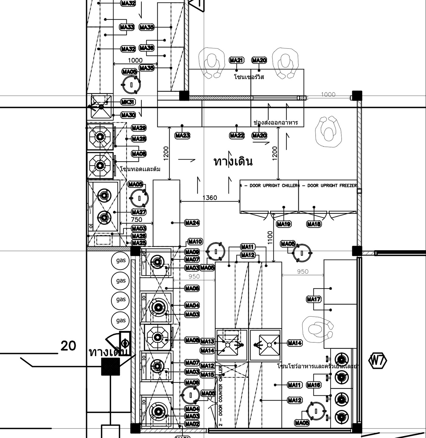 Restaurant kitchen design sample Restaurant kitchen design plan sample 1