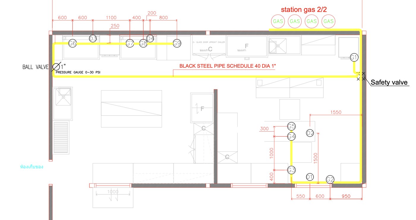 Restaurant kitchen design sample Restaurant kitchen design plan sample 3
