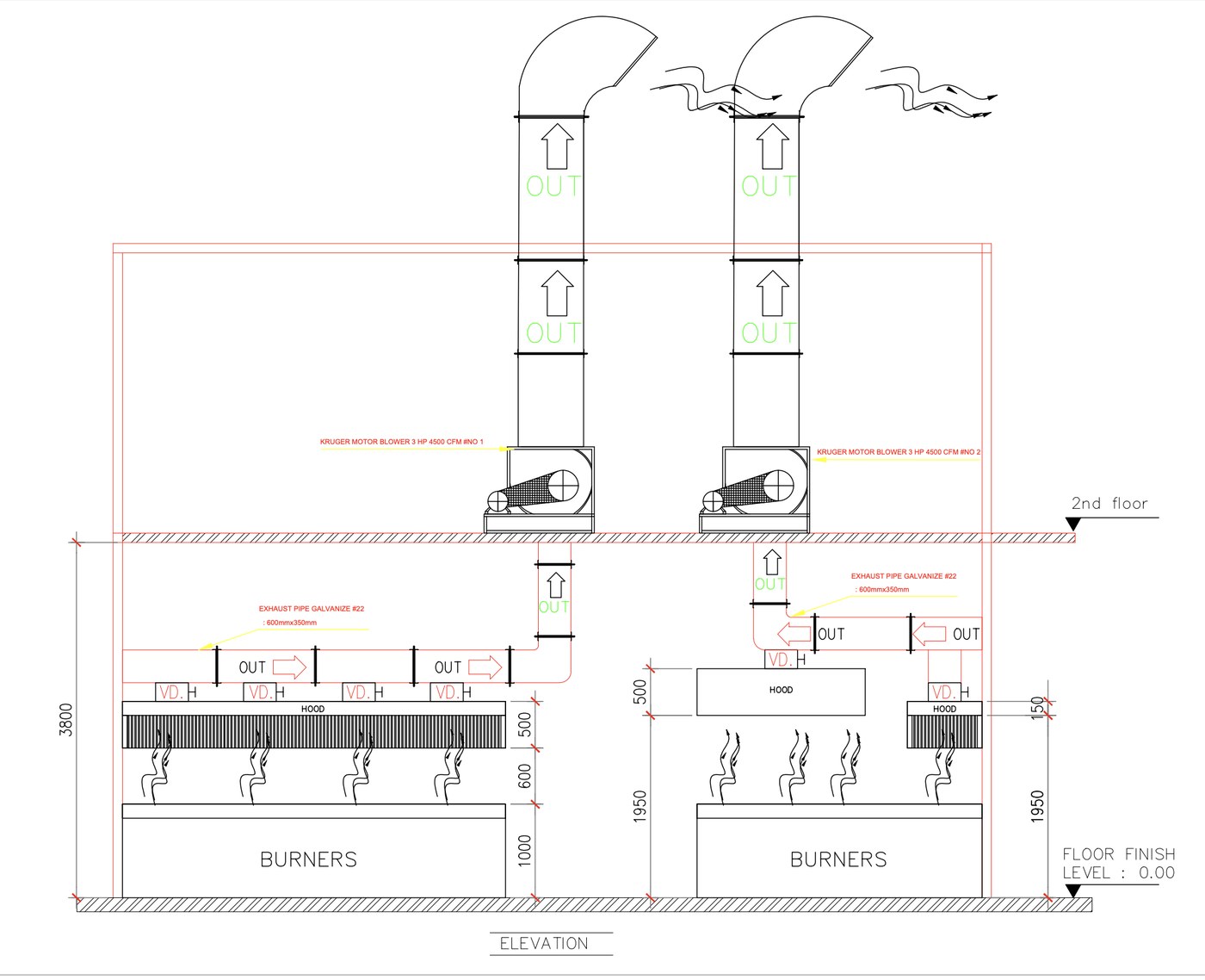 Restaurant kitchen design sample Restaurant kitchen design plan sample 6