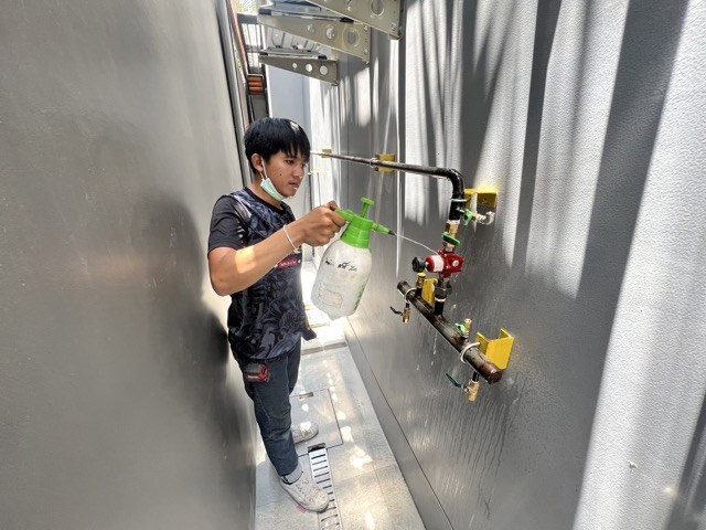 Restaurant gas system installation 2