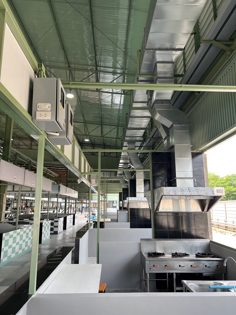 Restaurant exhaust system installation