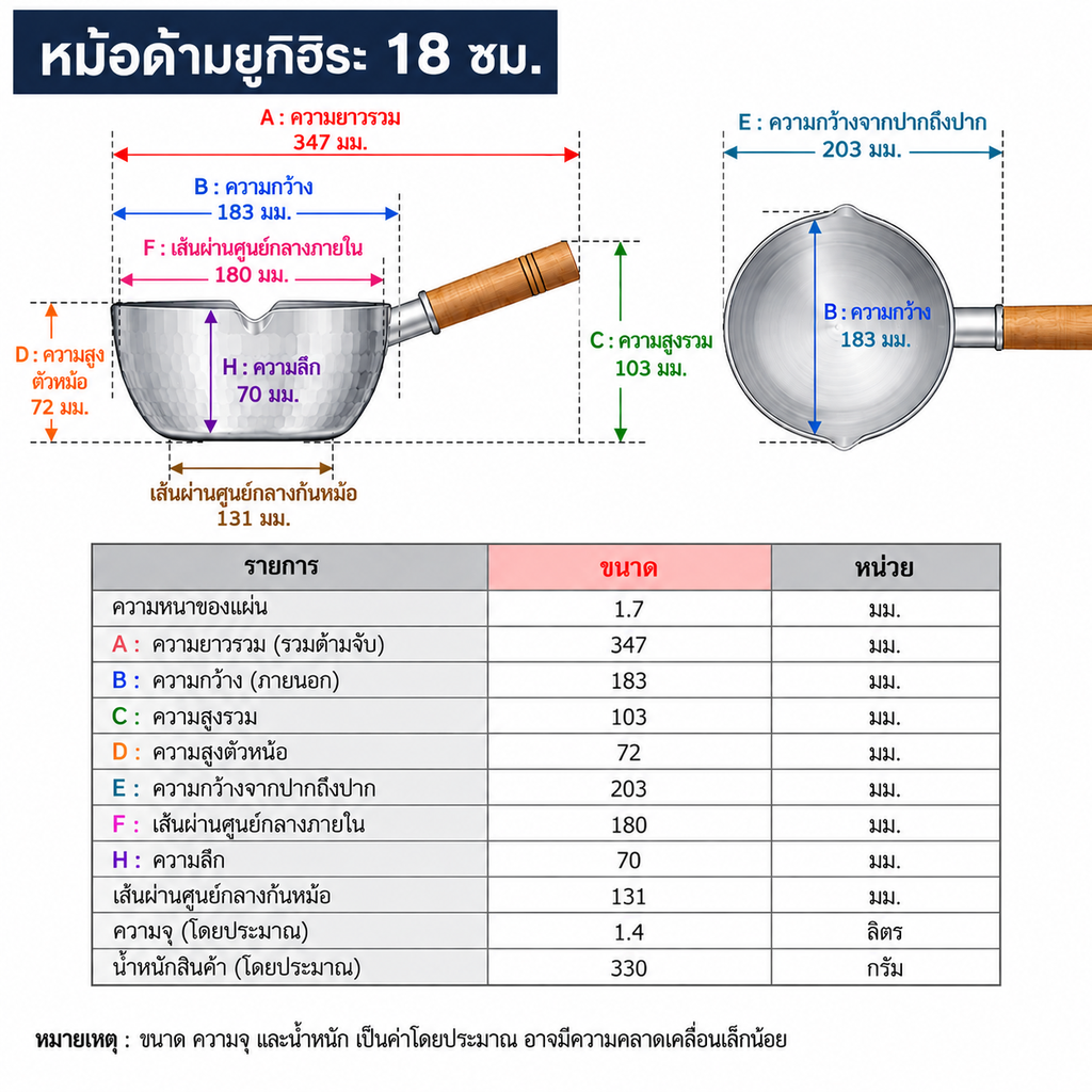 หม้อญี่ปุ่น_ยูกิฮิระ_18cm.webp