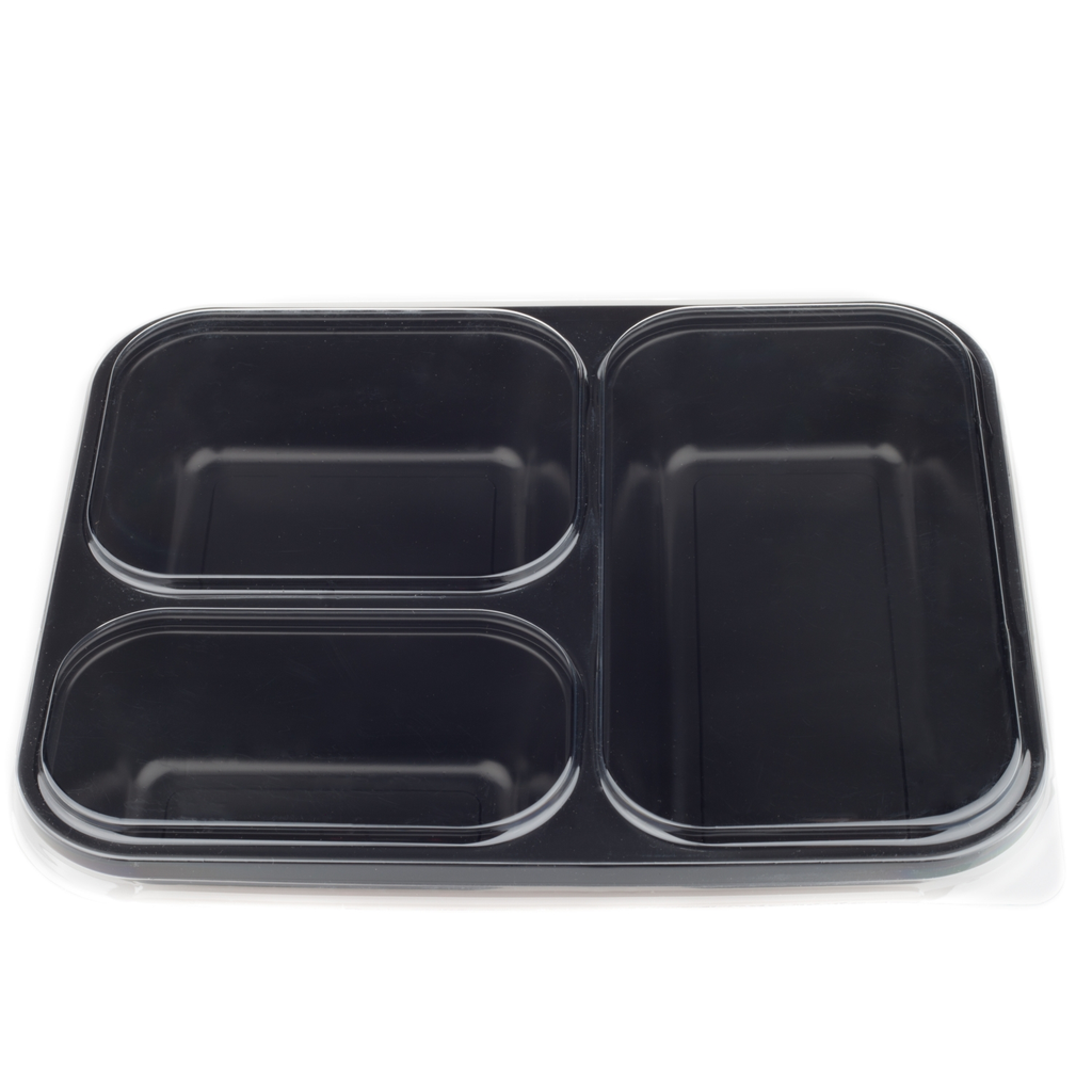 使い捨て 3割弁当セット PP+PET (50 セット)