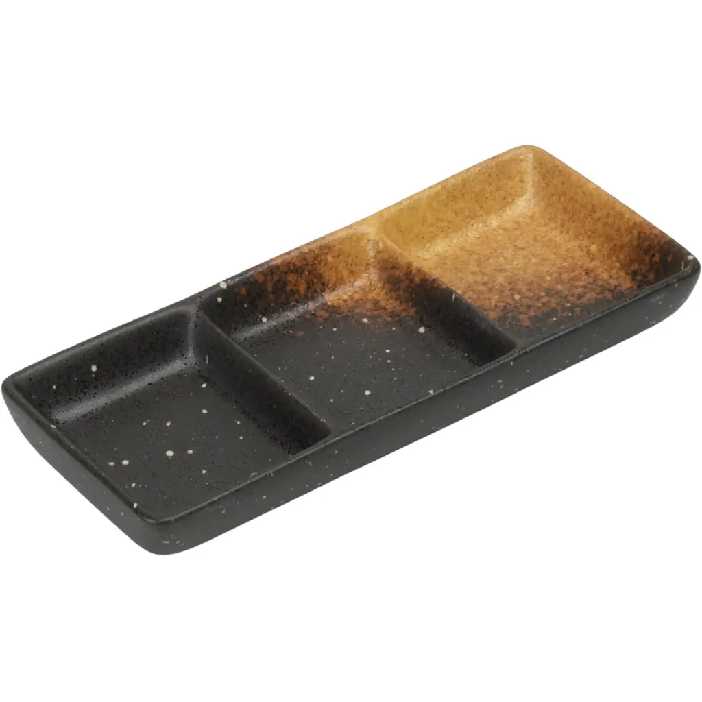 3 Compartment Sauce Dish (Volcano)