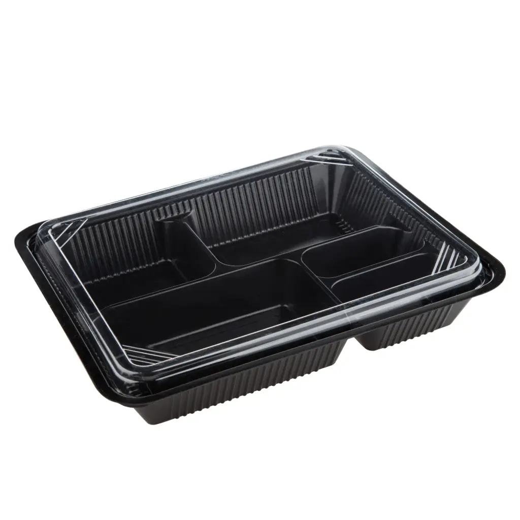 5 Compartment Disposable Extra Large Bento Box (25 Sets)
