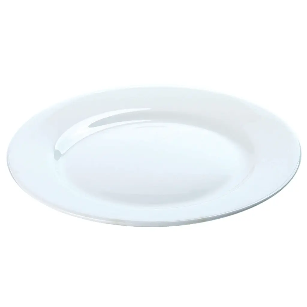 Porcelain Round Rim Plate 6"