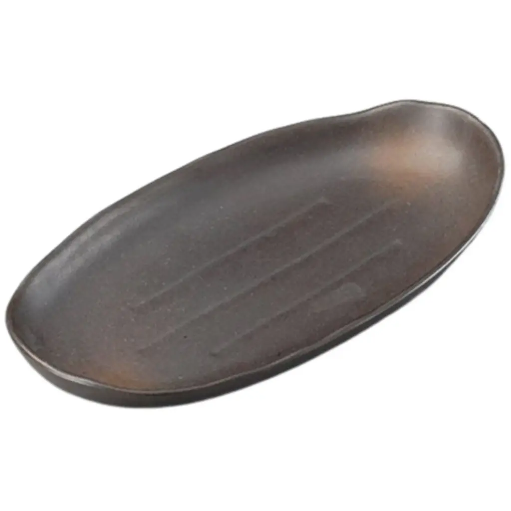 Oval Plate 10.5" (Bizen Koban)