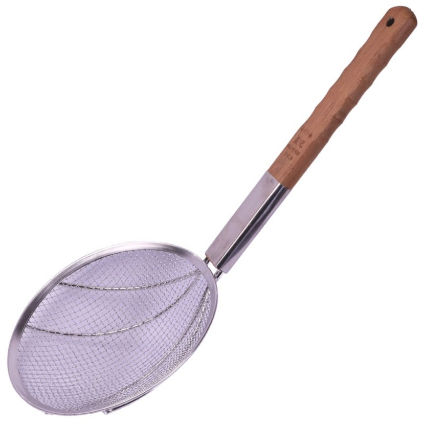 Coarse Mesh Skimmer with Wooden Handle 24 cm