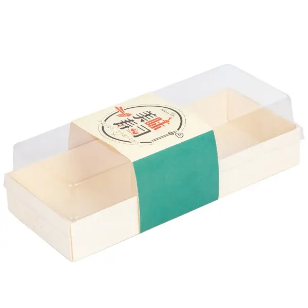 使い捨て長角箱 20x8.5 cm (100セット)