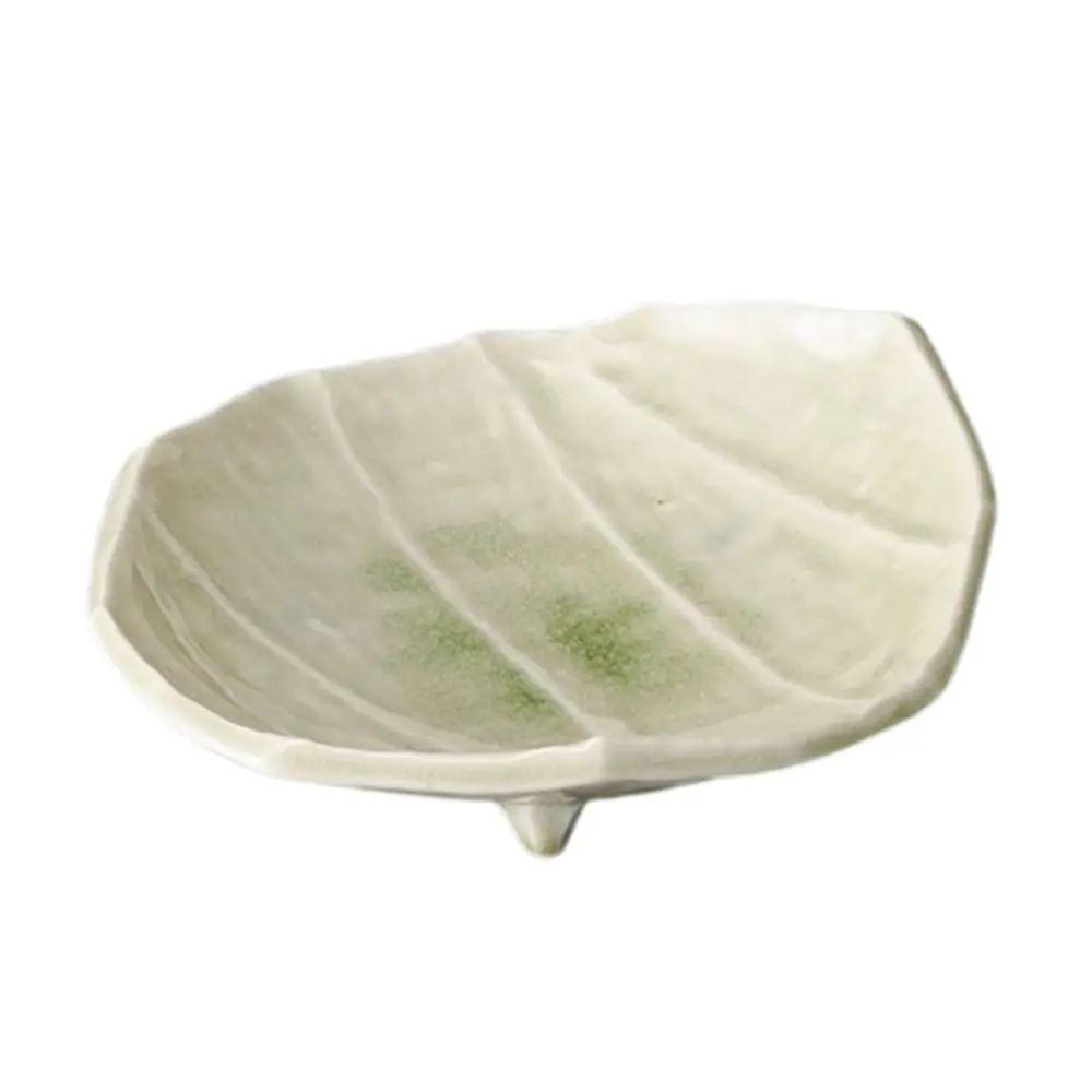 Green Glaze Bellows Plate 8.75" (Limited Stock)