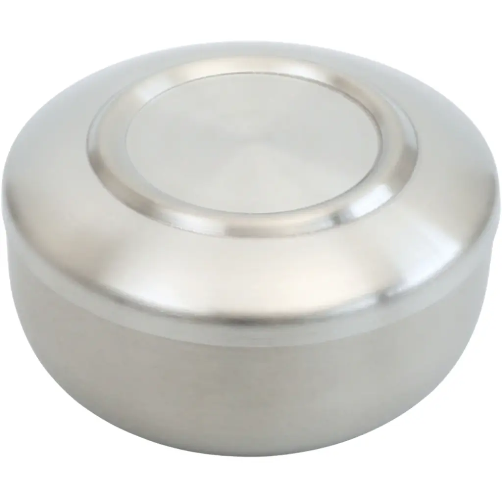 Korean Stainless Steel Rice Bowl with Lid 4.2" (18-8)