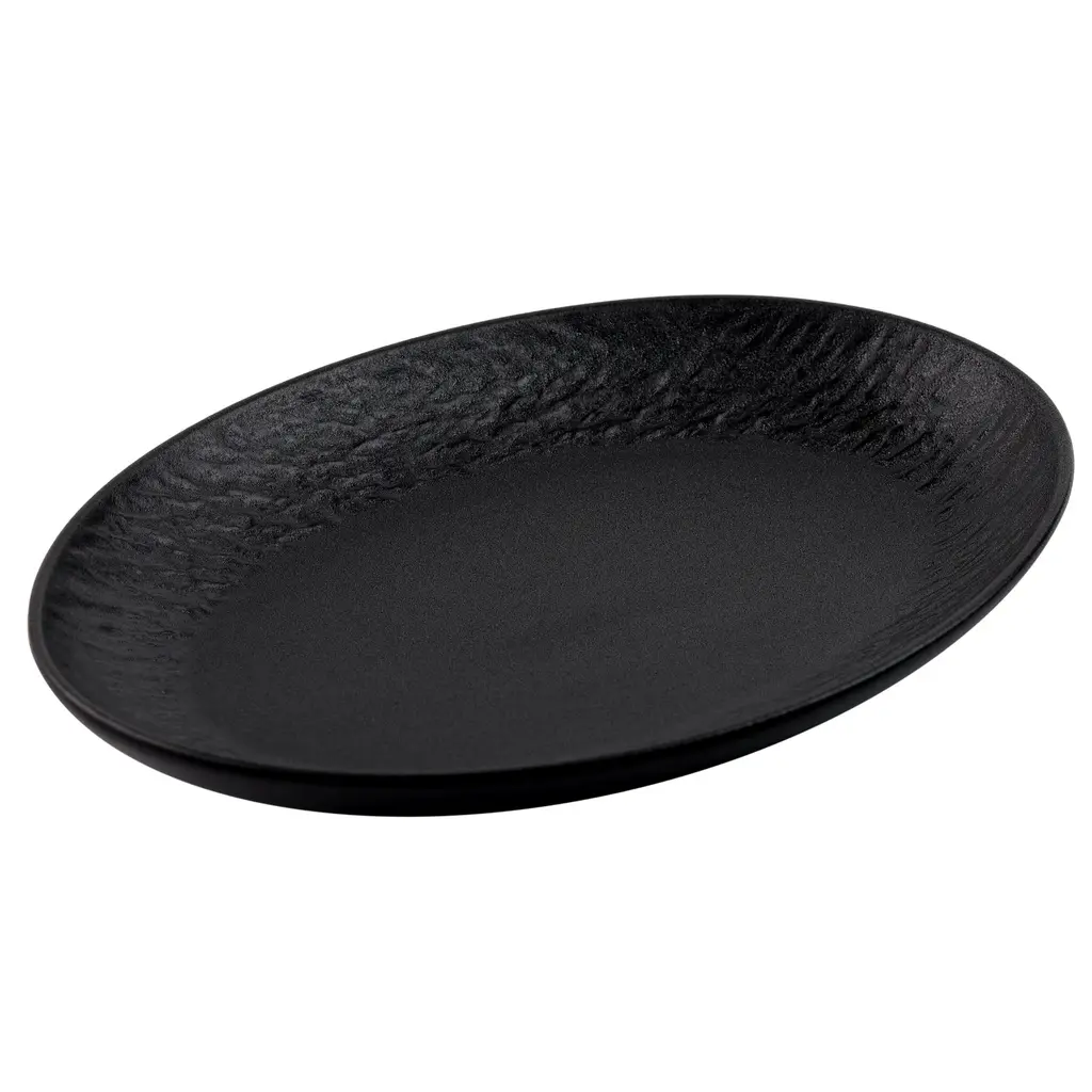 Oval Plate 10" (Black Stone)